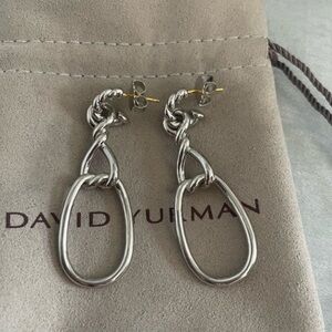 David Yurman Twisted Silver Earrings